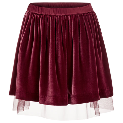 Little MINMIN Skirt  in garnet red